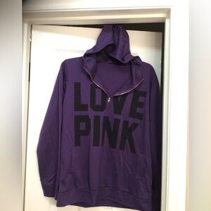 VS PINK 1/4 Zipper Pullover Hoodie